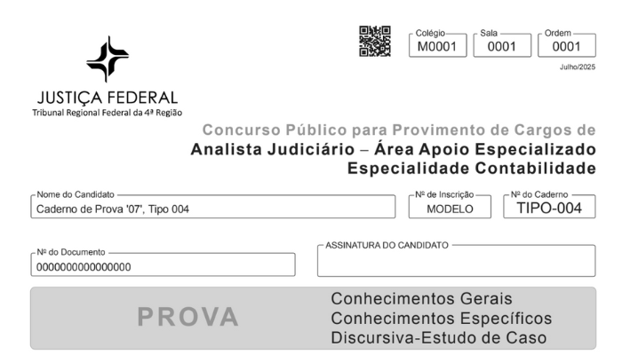 Prova de Contabilidade Comentada TRF4 2025: Analista Judiciário – Contabilidade